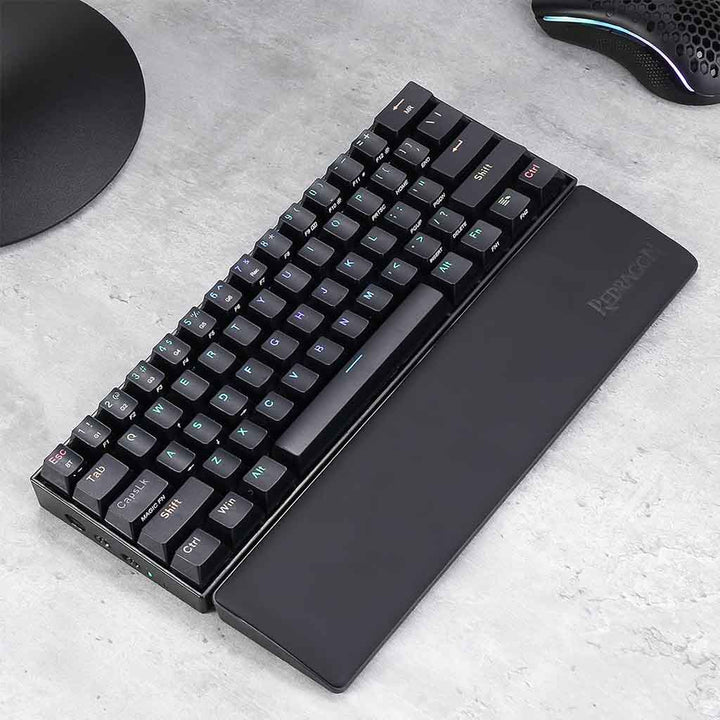 Redragon P035 Meteor Small 61 Keys Computer Keyboard Wrist Rest Pad