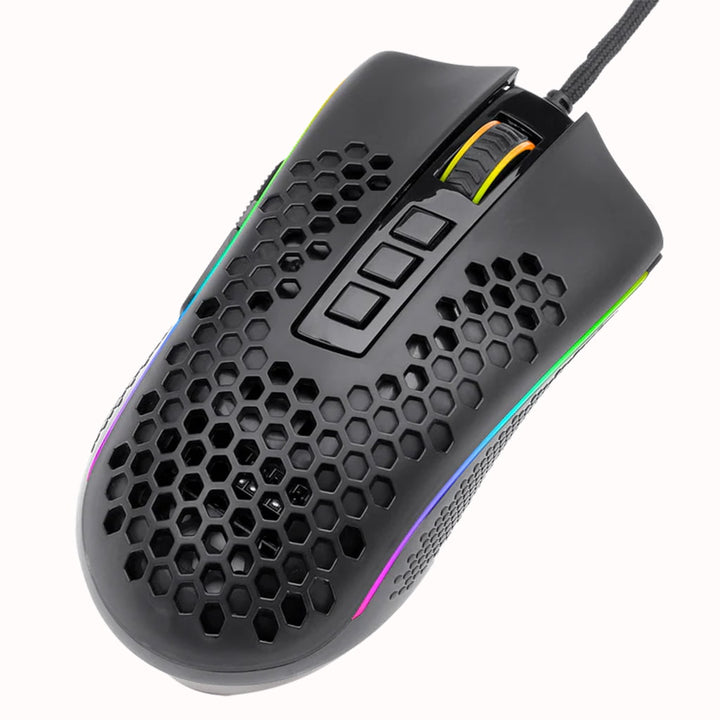 Redragon M808 Storm RGB Black Lightweight Honeycomb Gaming Mouse