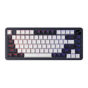 Redragon UCAL K673 Pro wireless gaming keyboard with a compact layout  a unique tri-color keycap design.