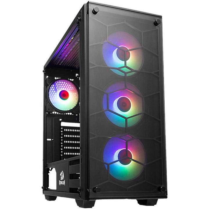 Redragon Wheel Jack Gc-606 Black Game Case With 3Rgb Fan