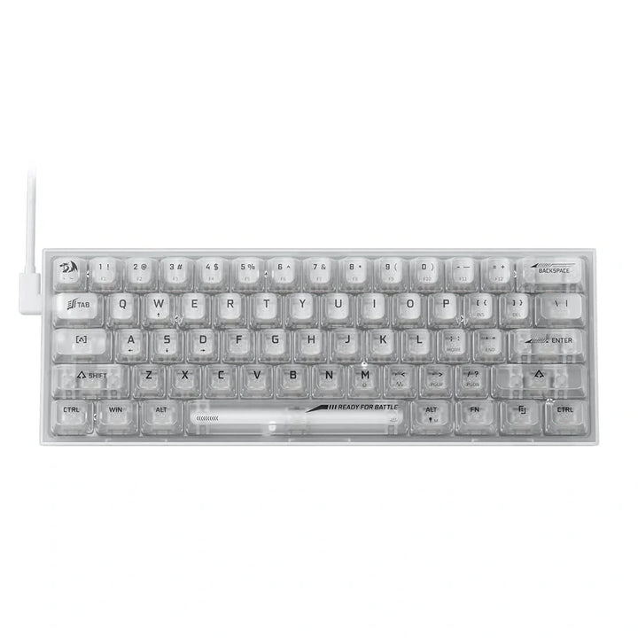 Redragon K617 Transparent 60% Wired Mechanical Gaming Keyboard