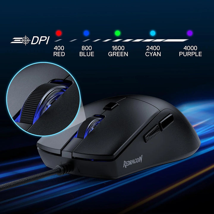Redragon Azzmach M618 Lite 10K DPI Wired Gaming Mouse