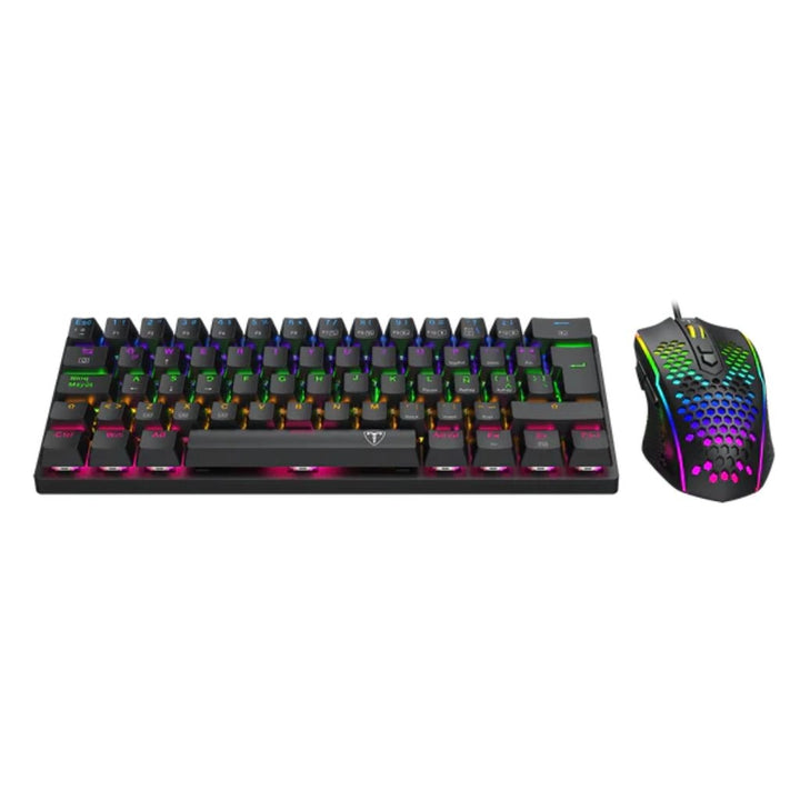 T Dagger TGS008 Main Force 2 in 1 Gaming Combo Black