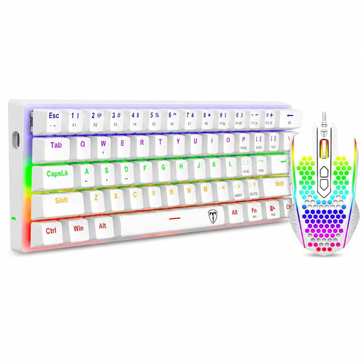 T Dagger TGS008 Main Force 2 in 1 Gaming Combo White