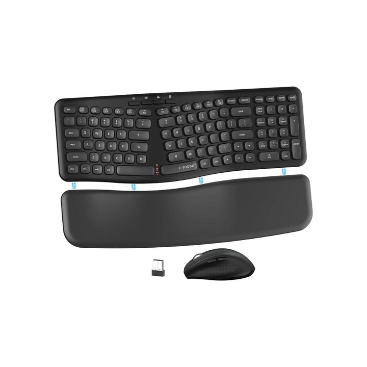 E-YOOSO E-757 Wireless Ergonomic Keyboard & Mouse Combo
