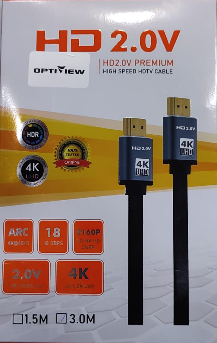 Optiview HDMI CABLE 4K WITH BOX 3M
