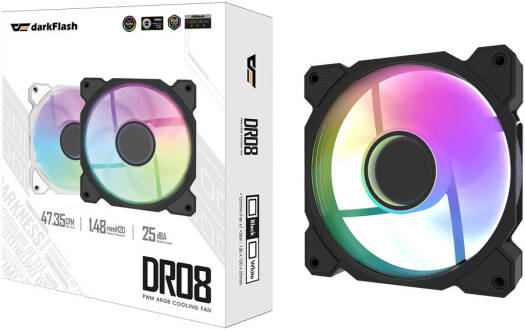 DarkFlash DY470 ATX Tower Case Black With DR08 FANS