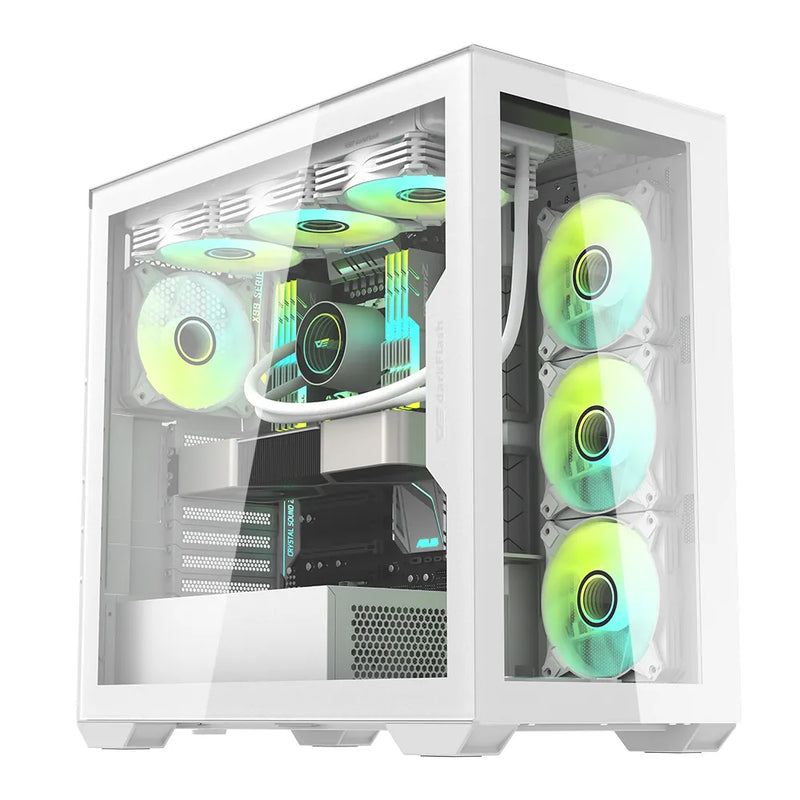 DarkFlash DLX4000 Mesh Selection PC Case with 6 RGB Fans PK