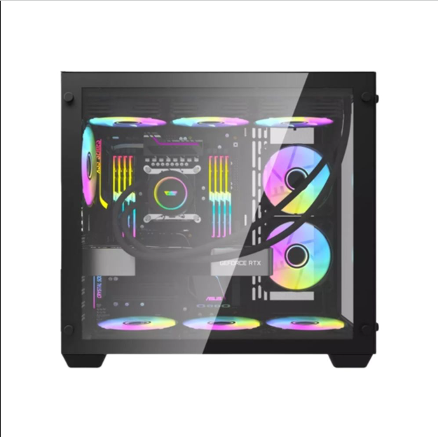 DarkFlash C285 ATX Gaming Casing-Black