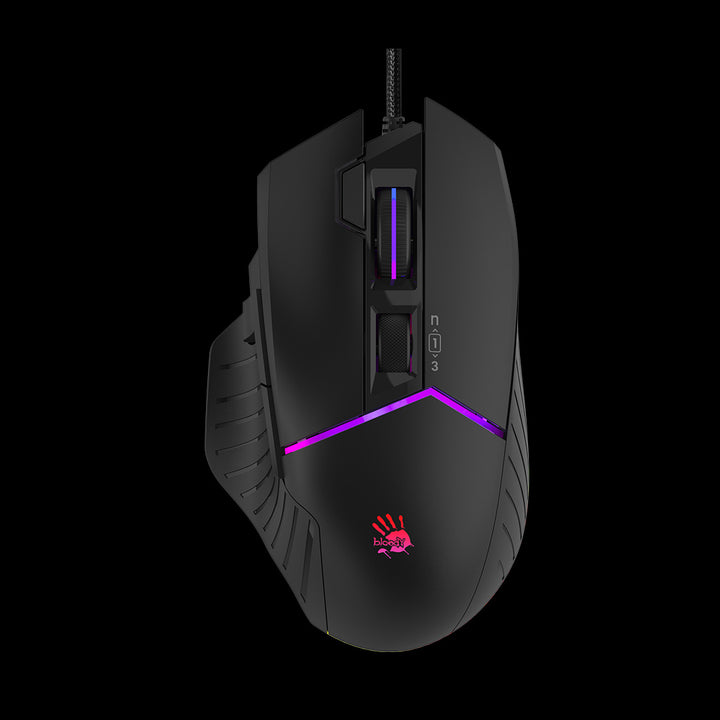 Bloody W95 Max Extra Fire Gaming Mouse - Stone Black - Ultra Core Activated