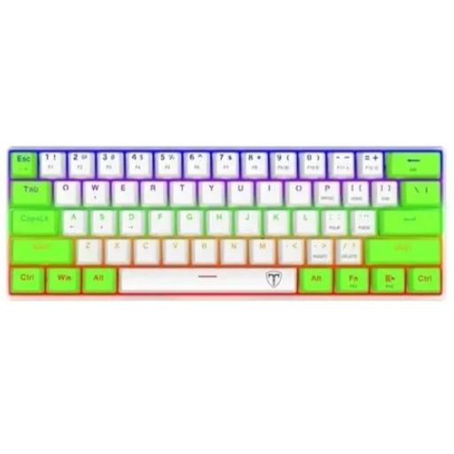 T-Dagger Arena T-TGK321 RGB Mechanical Gaming Keyboard White & Green