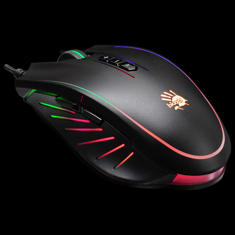 Bloody Q81 Metal Feet Neon X-Glide Gaming Mouse