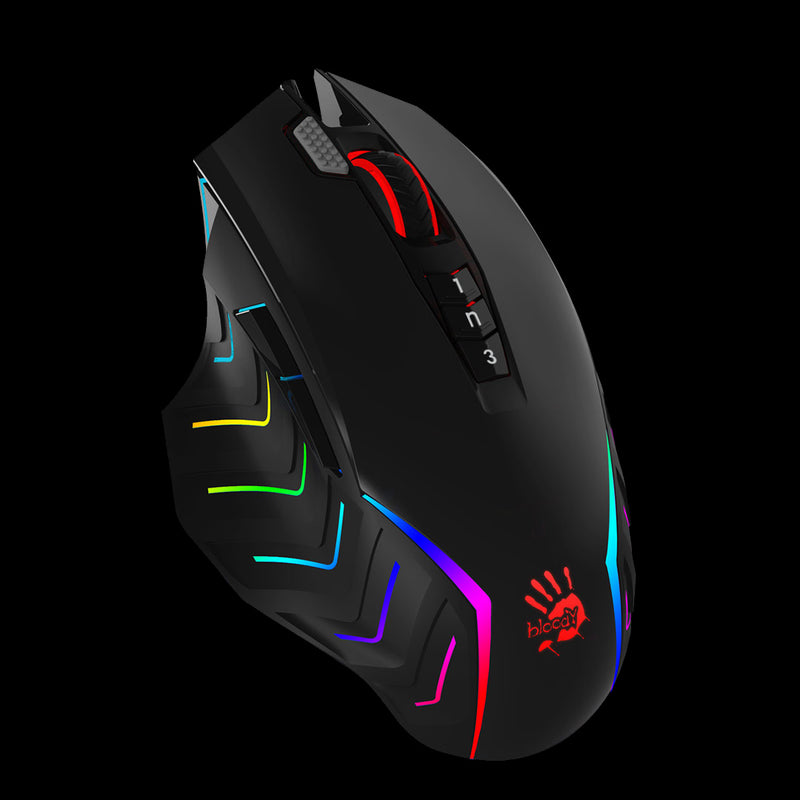Bloody J95s-2-Fire RGB Gaming Mouse (Black)
