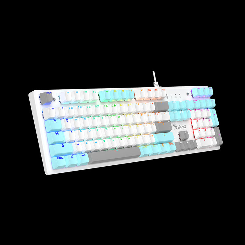 Bloody S510N Mechanical Gaming Keyboard - Brown Switch (White)