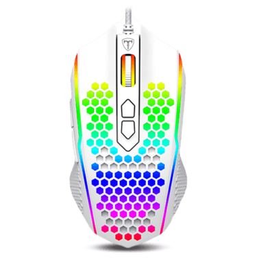 T-Dagger T-TGM310 Honeycomb RGB Gaming Mouse White Pakistan