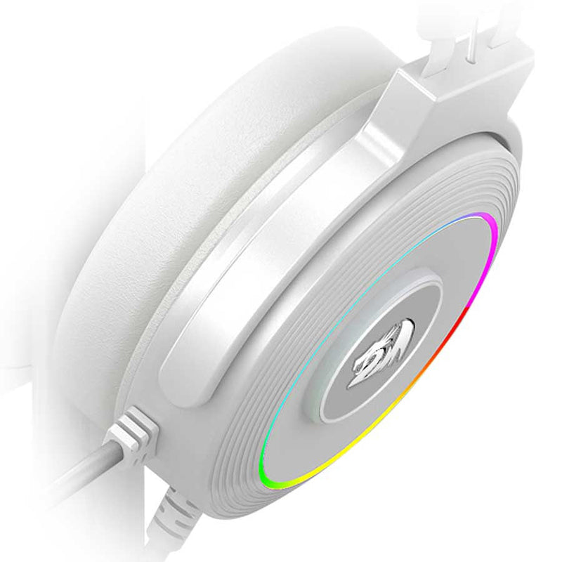 Redragon H320 Lamia 2 White Rgb 7.1 Gaming Headphone With Stand