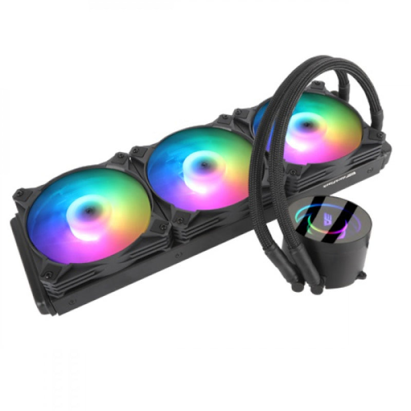 DarkFlash Twister DX360 RGB 360mm AIO Liquid Cooler - Black