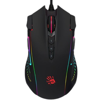 Bloody J90s 2-Fire RGB Gaming Mouse Stone Black Price in Pakistan
