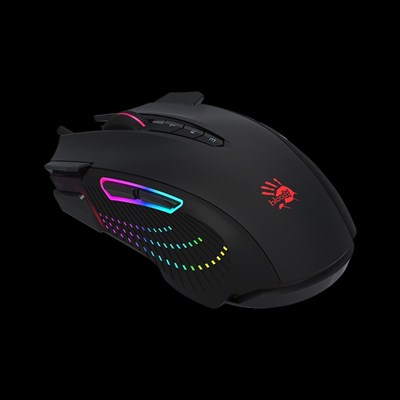 Bloody J90s 2-Fire RGB Gaming Mouse Stone Black