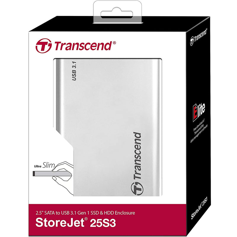 Transcend USB 3.0 External Hard Drive Case 25S3