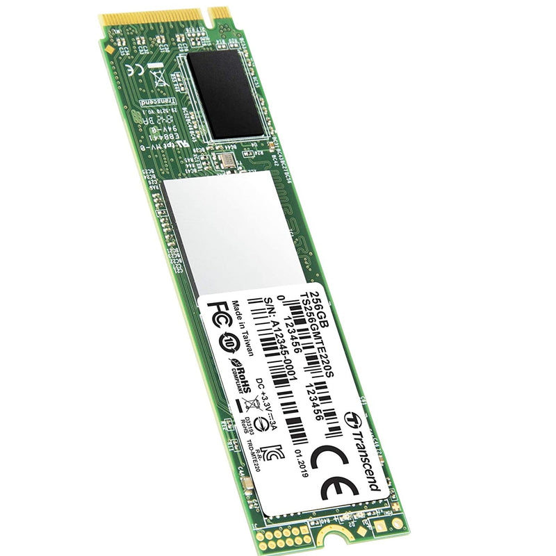 Transcend 256GB Nvme PCIe 220S M.2 Solid State Drive (TS256GMTE220S) SSD Hard Drive