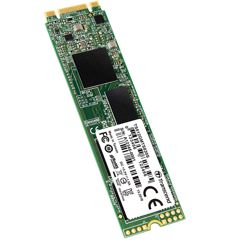 Transcend 512GB M.2 SATA III MTS830 SSD Hard Drive Double Cut