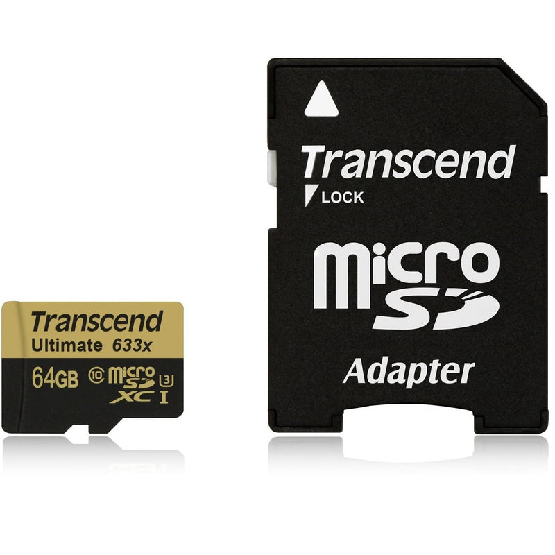 Transcend 64 GB MicroSDXC Memory Card 95 Mb/s TS64GUSDU3