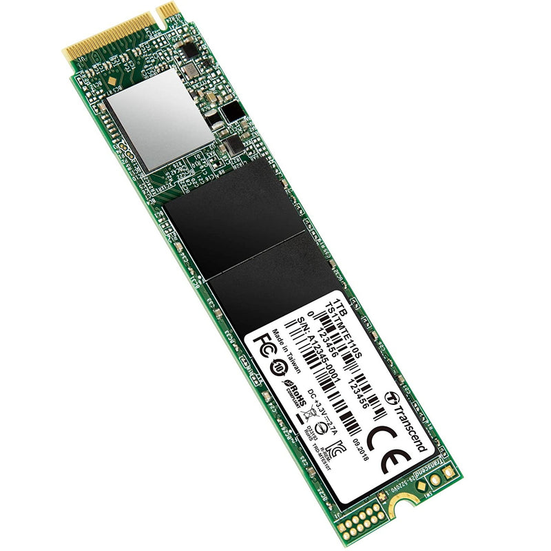 Transcend 1TB M.2 Solid State Drive PCle NVMe 110S SSD Hard Drive