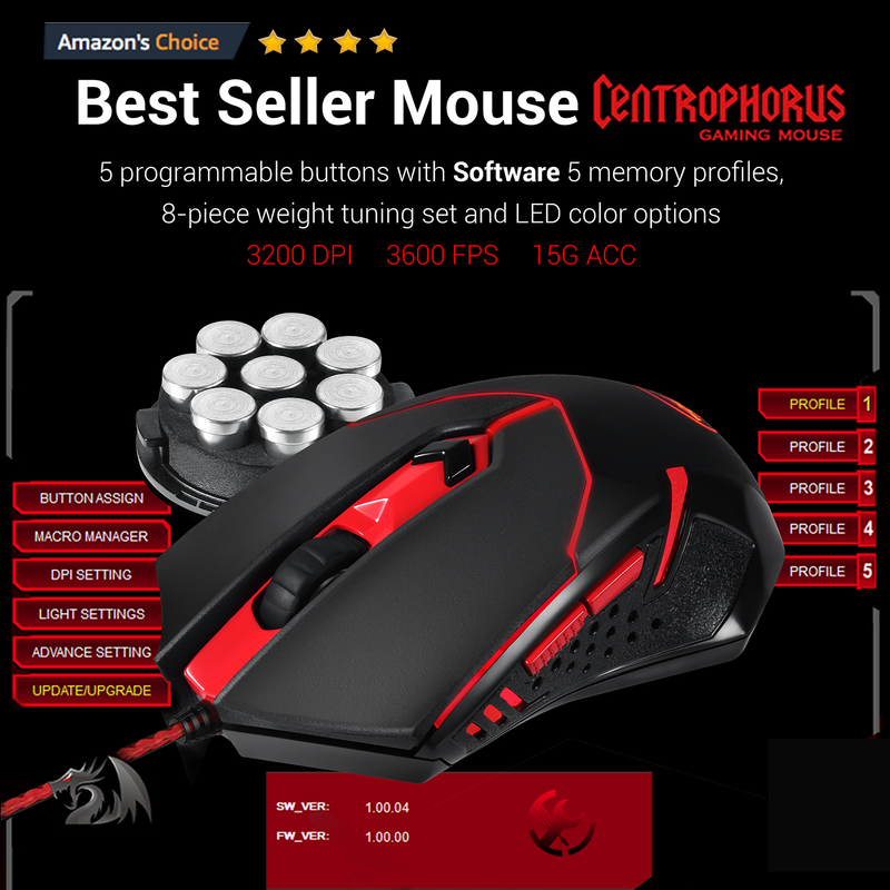 Redragon S101-3 RGB Keyboard and M601 Mouse Gaming Combo Price in Pakistan