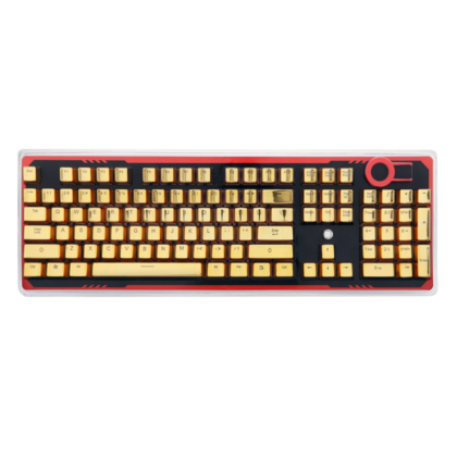 Redragon A101g 104 Metallic Electroplated Gold Color Keycaps For Mechanical Switch Keyboards With Key Puller