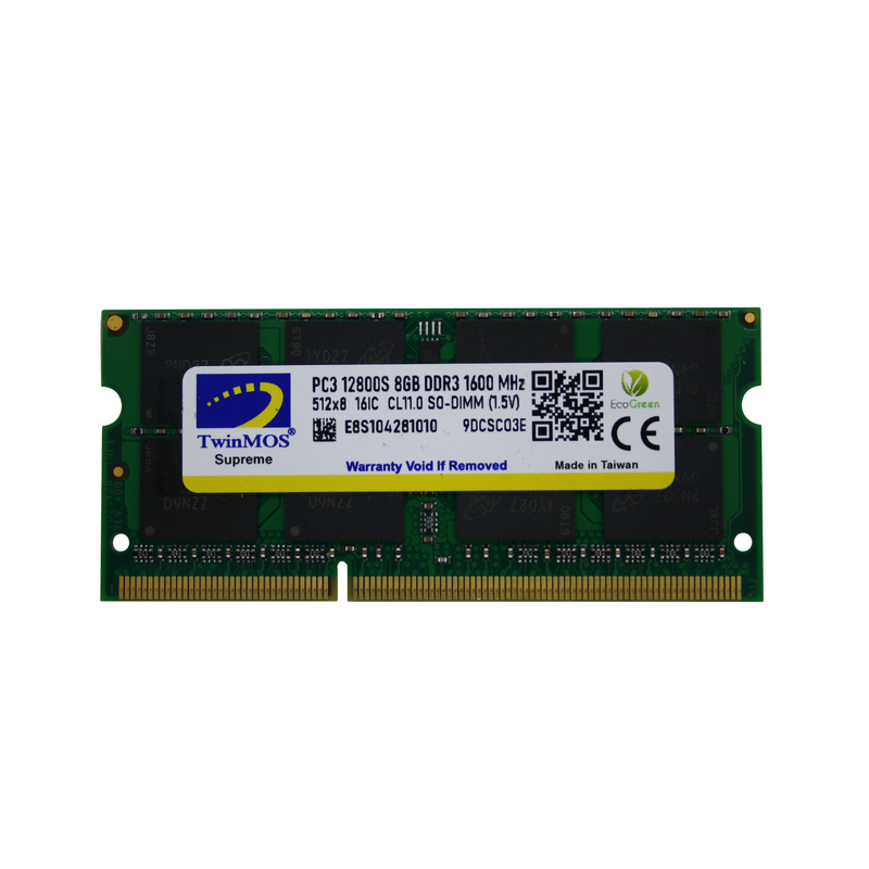TwinMOS DDR3 1600MHz SO-DIMM for Notebook