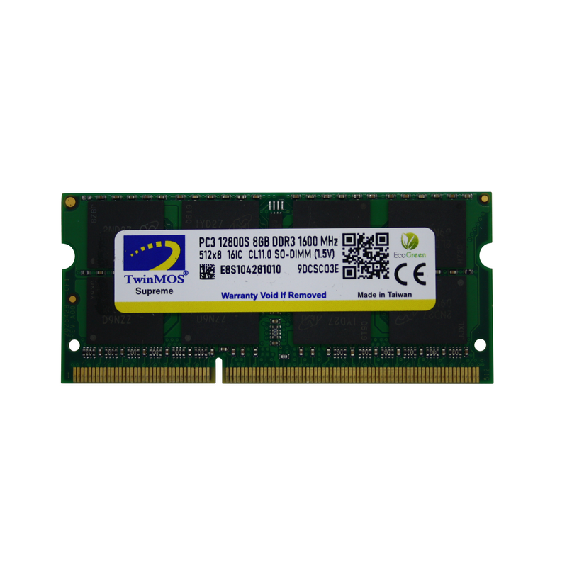 TwinMOS DDR3 1333MHz SO-DIMM for Notebook