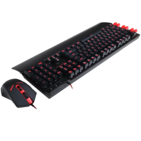 Redragon S102-1 Yaksa Gaming Keyboard And Nemeanlion Wired Gaming Mouse Combo (2 In1, Black)