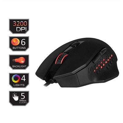 Redragon M610 Gainer Wired USB Gaming Mouse (Black)