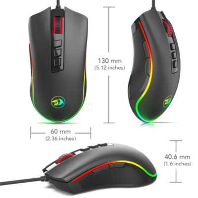 Redragon M711 Black Cobra Gaming Mouse