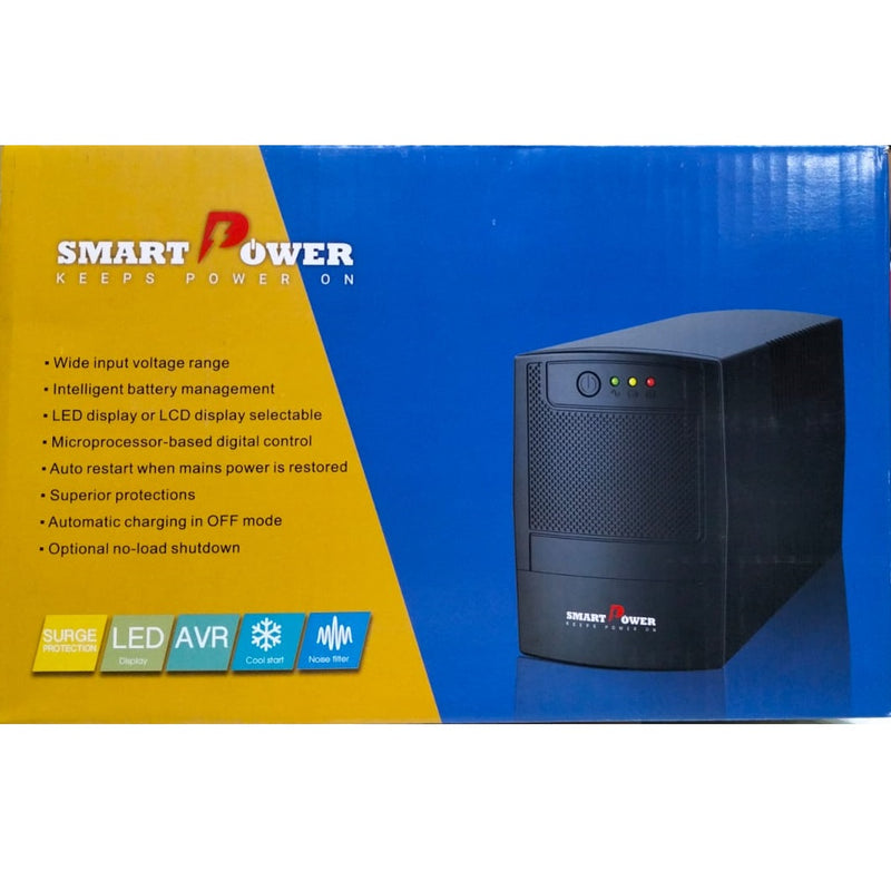 Smart Power 650 VA Plastic Short Backup UPS - SPU650