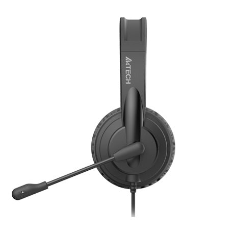 A4Tech HU-11 Mono - Noise Cancelling Unidirectional Mic Headphone (Black)