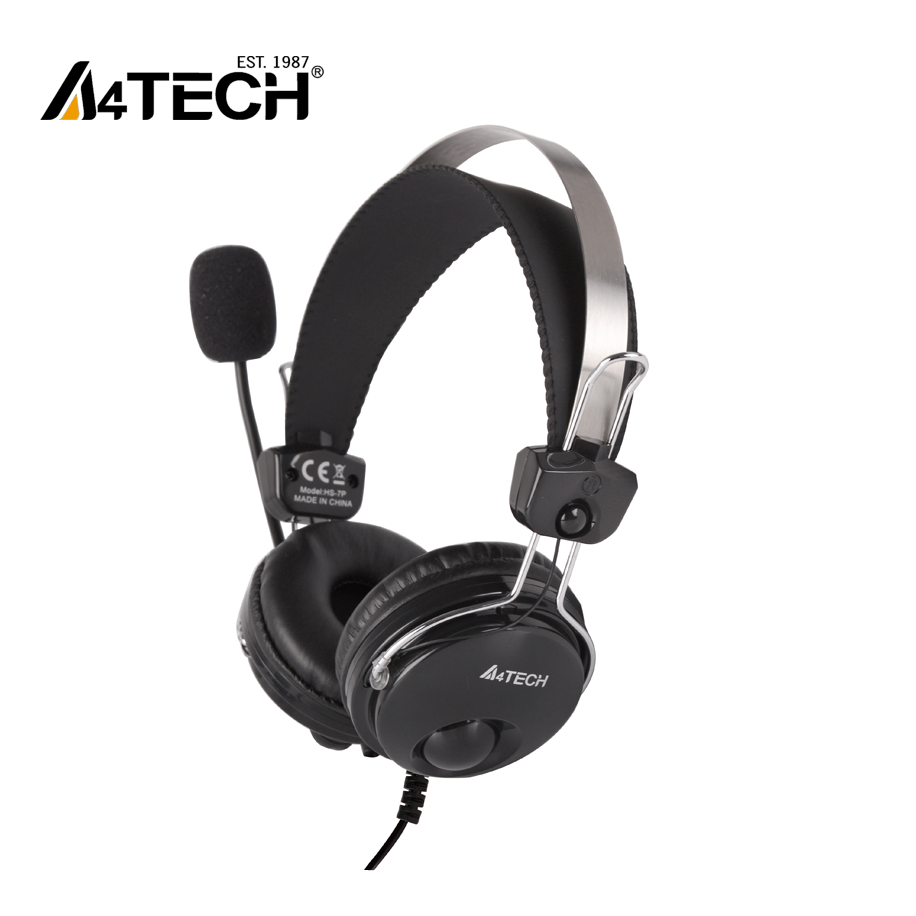 A4Tech HS-7P Comfort Fit Noise-cancelling Mic Headphone – Technoo