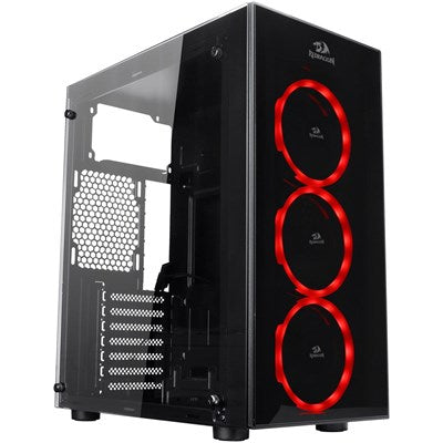 Redragon Gc605 Thundercracker 3 X RGB Led Tempered Glass Atx Gaming Pc Case