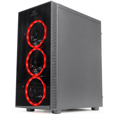 Redragon Gc605 Thundercracker 3 X RGB Led Tempered Glass Atx Gaming Pc Case