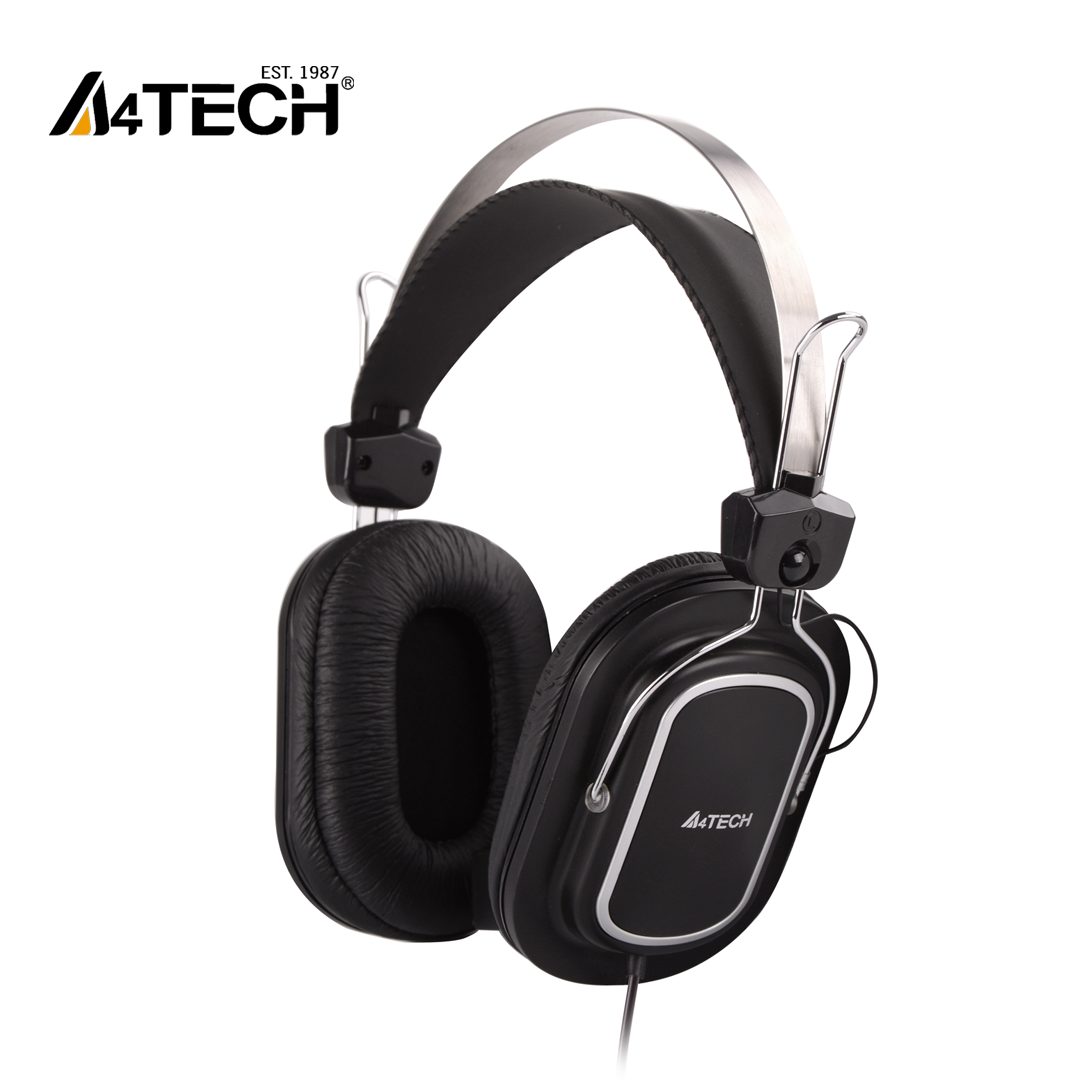 A4Tech HS-50 Stereo Noise Cancelling Mic Headphone - Black – Technoo