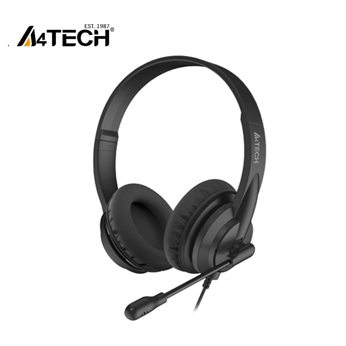 A4Tech HS-10 Stereo Noise Cancelling Mic & Headphones Black