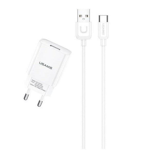 USAMS T21 Charger & T18 USB Type C Cable