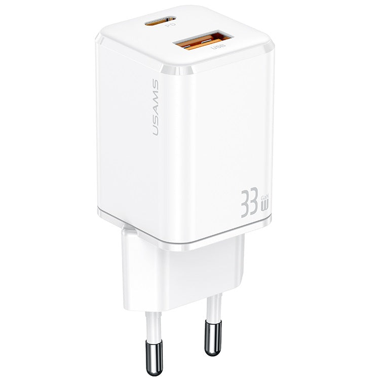 USAMS US-CC144 T43 33W Dual Ports Mini Fast Charger (CC144TC02 White)