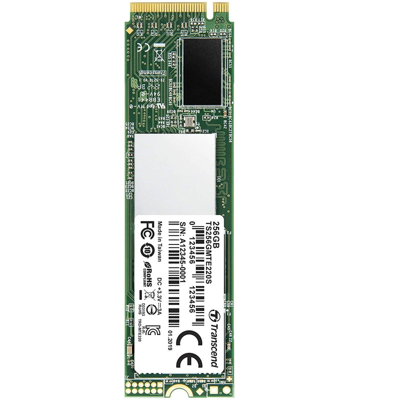 Transcend 256GB Nvme PCIe 220S M.2 Solid State Drive (TS256GMTE220S) SSD Hard Drive