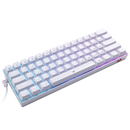 Redragon K630 RGB Wired Mechanical Gaming Keyboard (White)