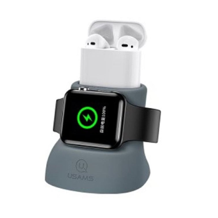 USAMS US-ZJ051 2in1 Charging Holder For Apple Watch And AirPods